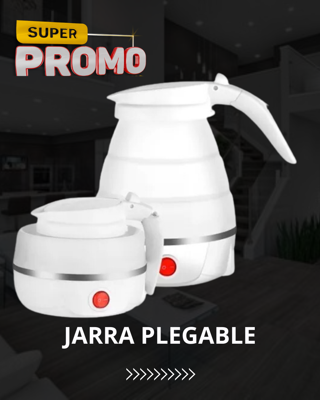 JARRA ELECTRICA PORTATIL PLEGABLE