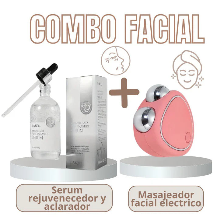 COMBO FACIAL MASAJEADOR ELECTRICO + SERUM